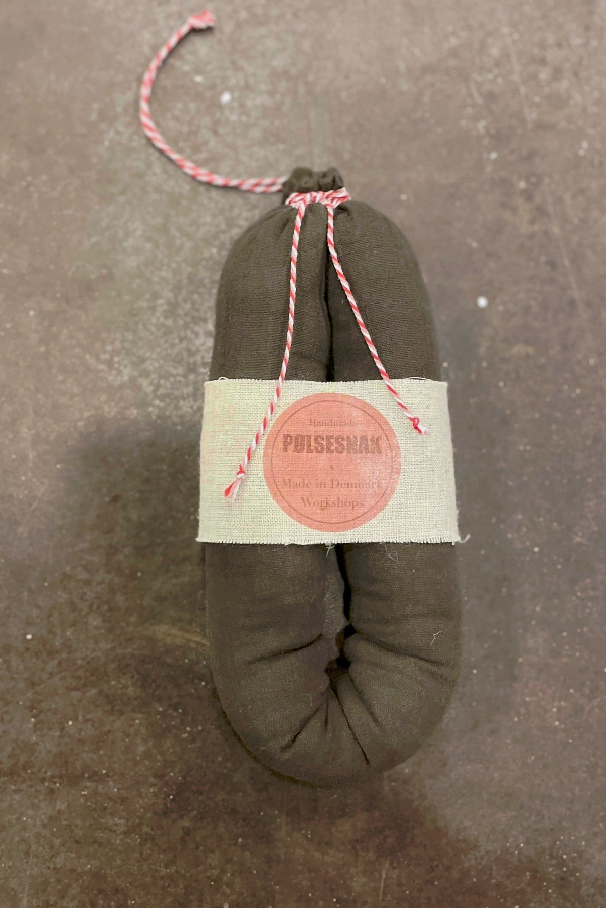 Sortfodschorizo pølse i stof